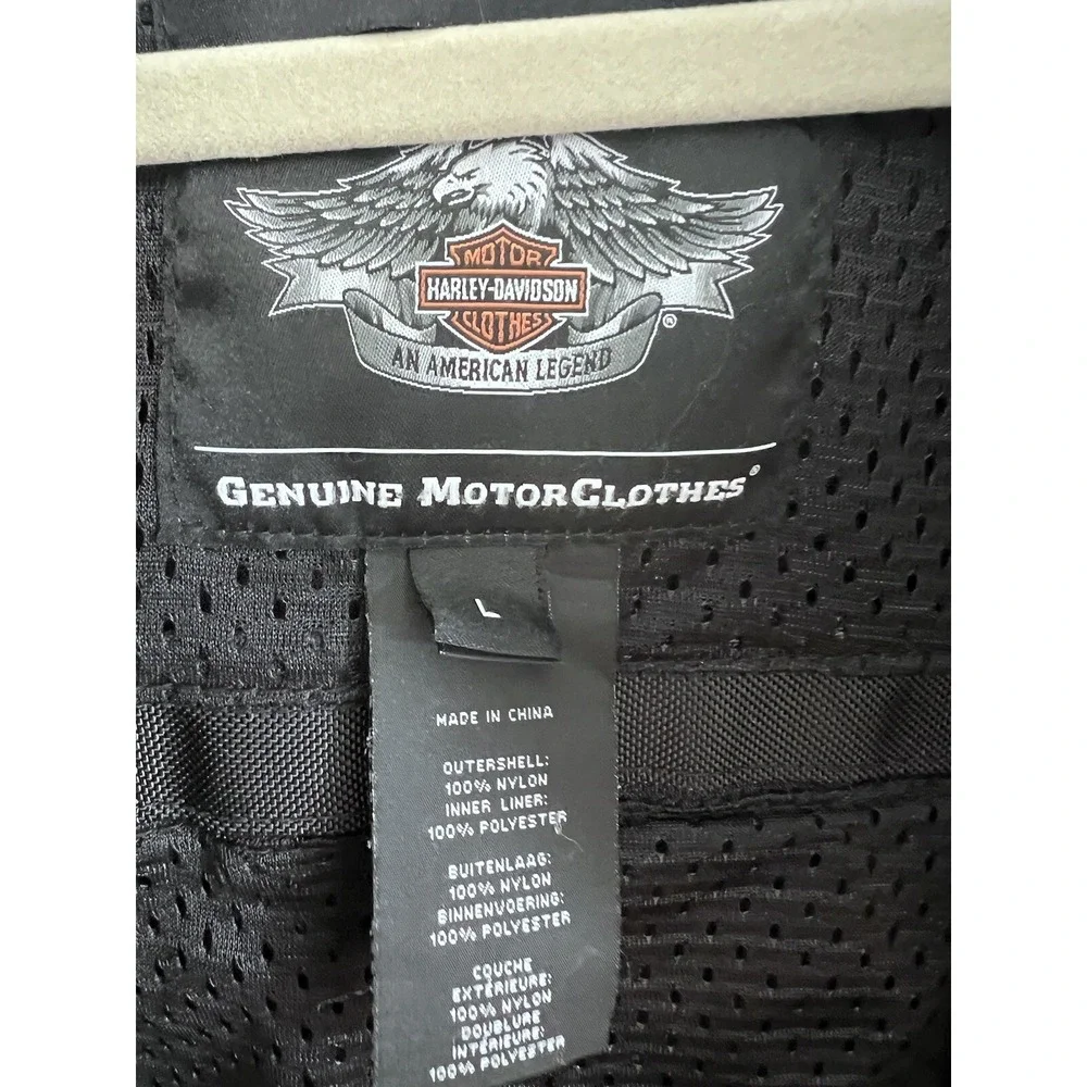Harley Davidson Men's Ride Ready Textile Flame Jacket Black XL